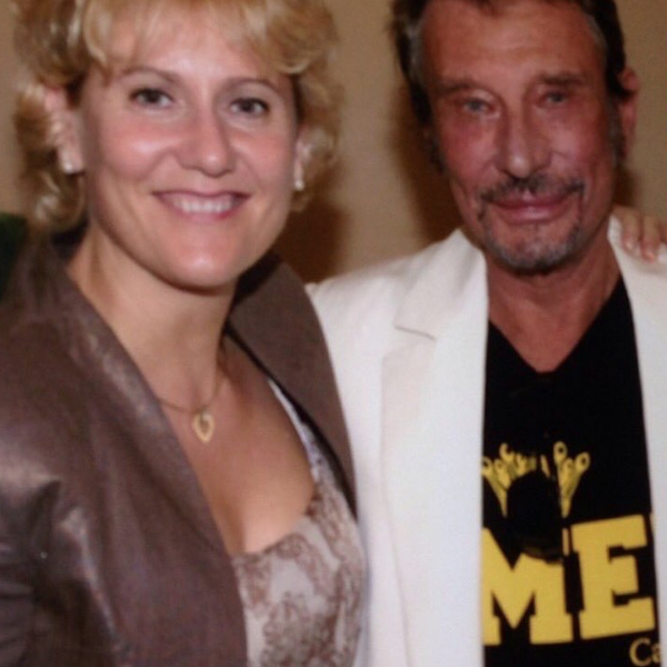 Nadine Morano avec Johnny Hallyday