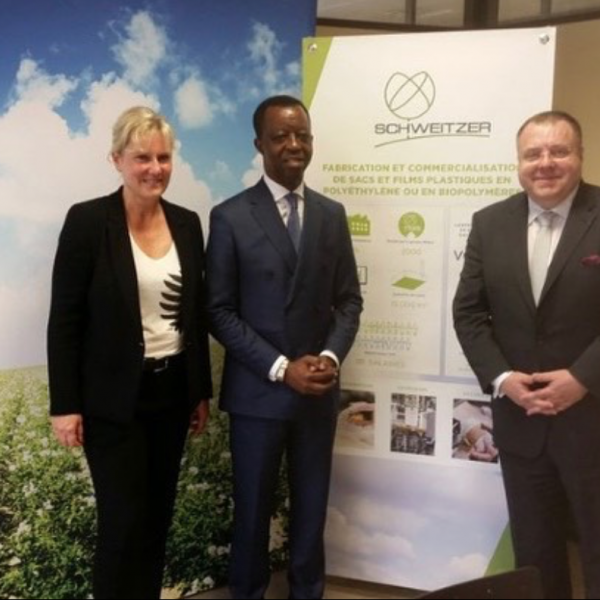 Nadine Morano avec le Président Roger NKODO DANG en visite en Lorraine