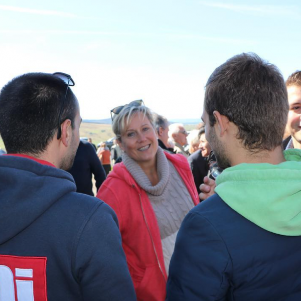 Nadine Morano avec les jeunes de l’Uni au Mont Mézenc