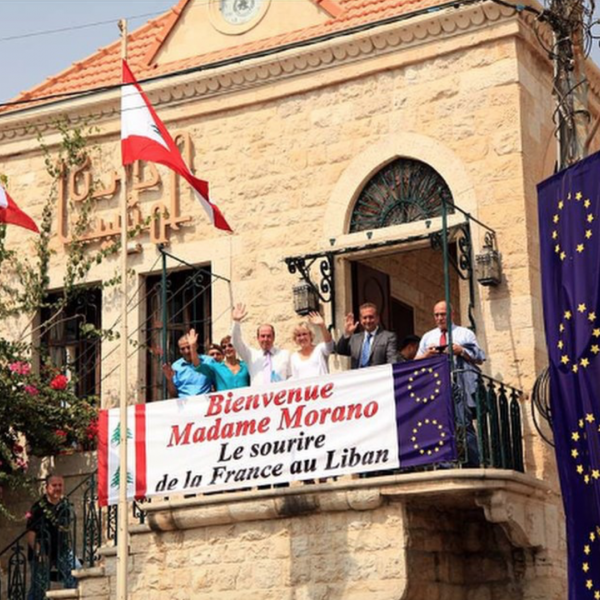 Nadine Morano en visite à Amchit au Liban