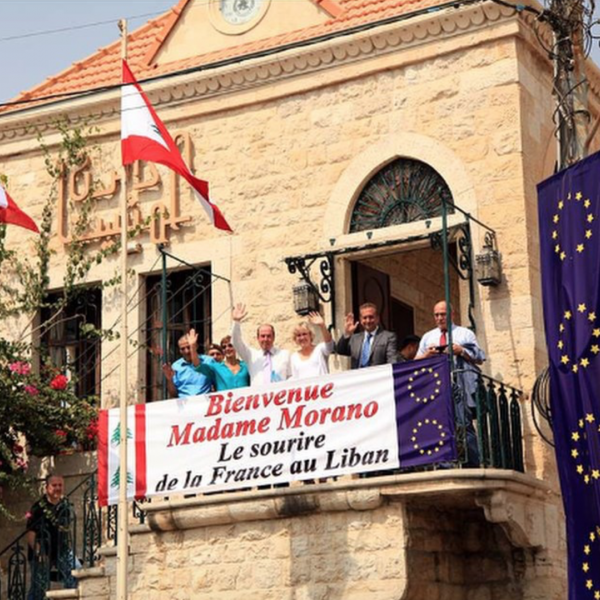 Nadine Morano en visite à Amchit au Liban 