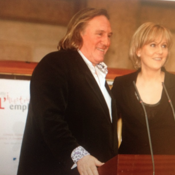 Nadine Morano et Gerard Depardieu