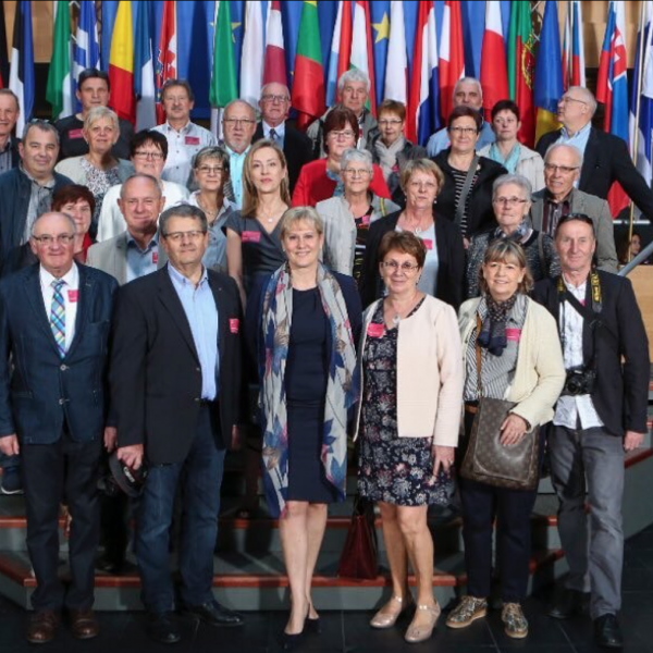 Nadine Morano et un groupe d’élus mosellans en visite au Parlement européen
