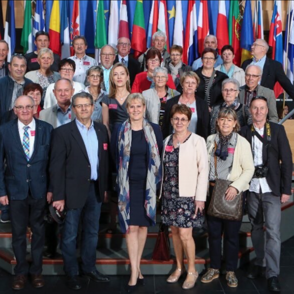 Nadine Morano et un groupe d’élus mosellans en visite au Parlement européen 