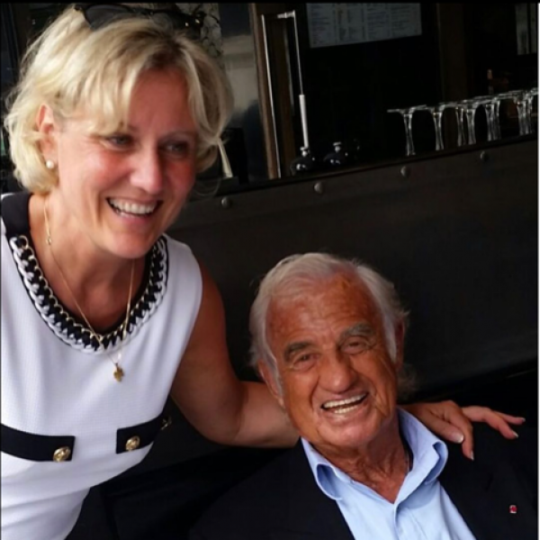 Nadine Morano avec Jean-Paul Belmondo à Paris